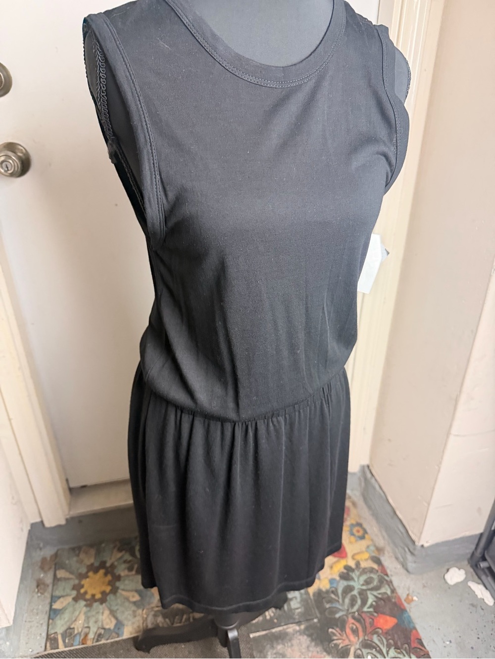 A.L.C. Black Open Back Sleeveless Dress XS Minimalist